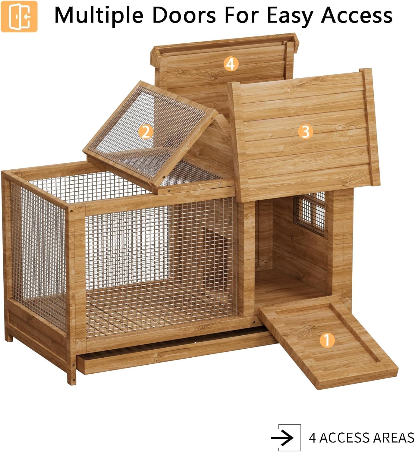 قفص أرانب خشبي للاستخدام الداخ - مراجعة Rabbit Cage Wire وسعره