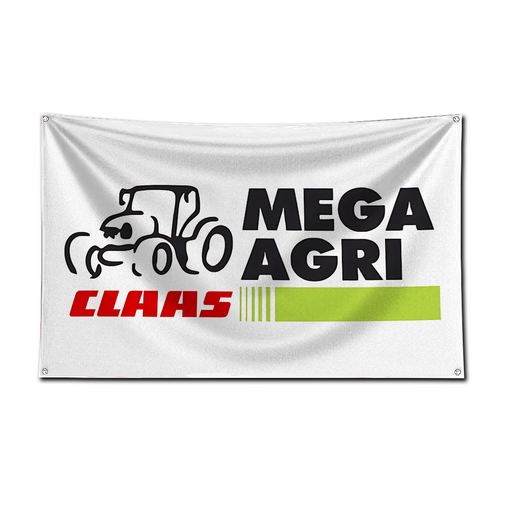 علم راية للجرارات وآلات الحصاد - مراجعة Farming Agriculture Logo وسعره