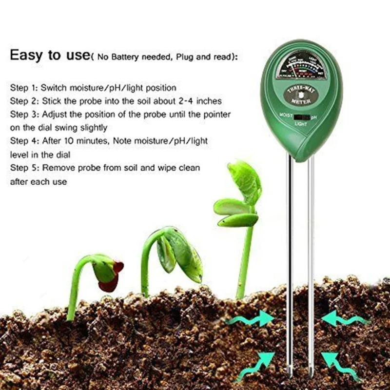 حديقة مقياس درجة الحموضة ضوء ا - مراجعة Soil Moisture Sensor وسعره