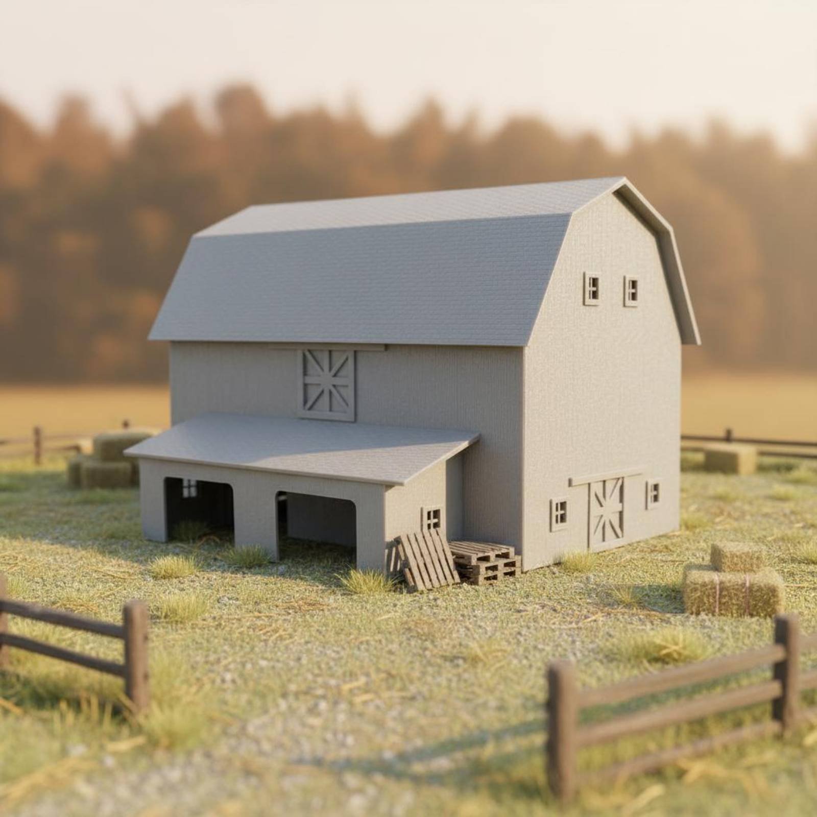 نموذج مبنى مزرعة بمقياس 1:87،  - مراجعة Farming A وسعره